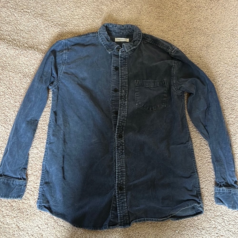 Pacsun blue long sleeve button up size M